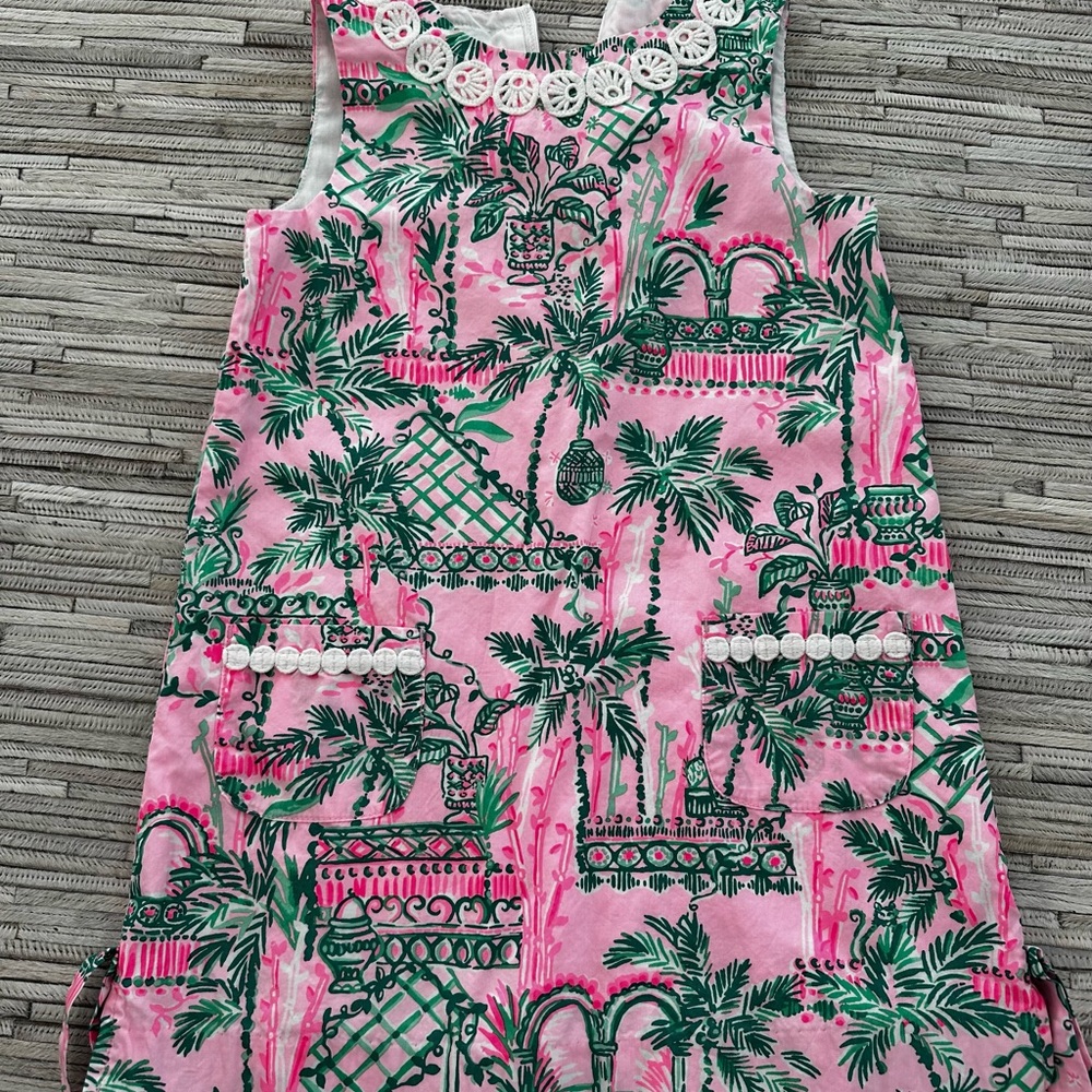 Lilly Pulitzer Pink and Green Kids Dress